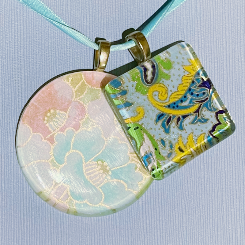 Glass Tile Small Square Set/5