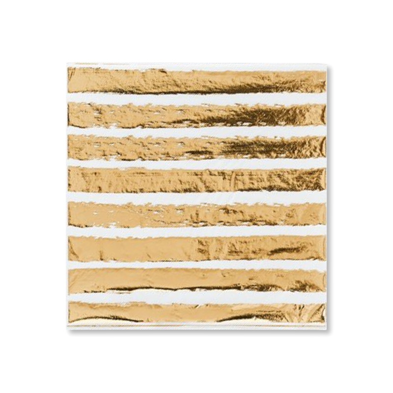 Gold Striped Napkins