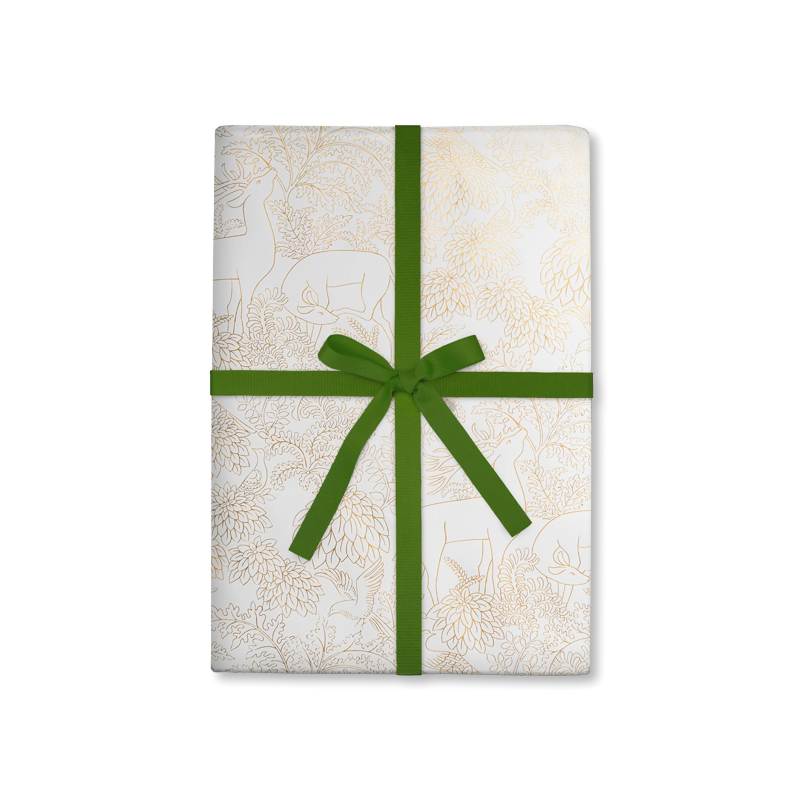 Gold Deer Balmoral Gift Wrap Sheet