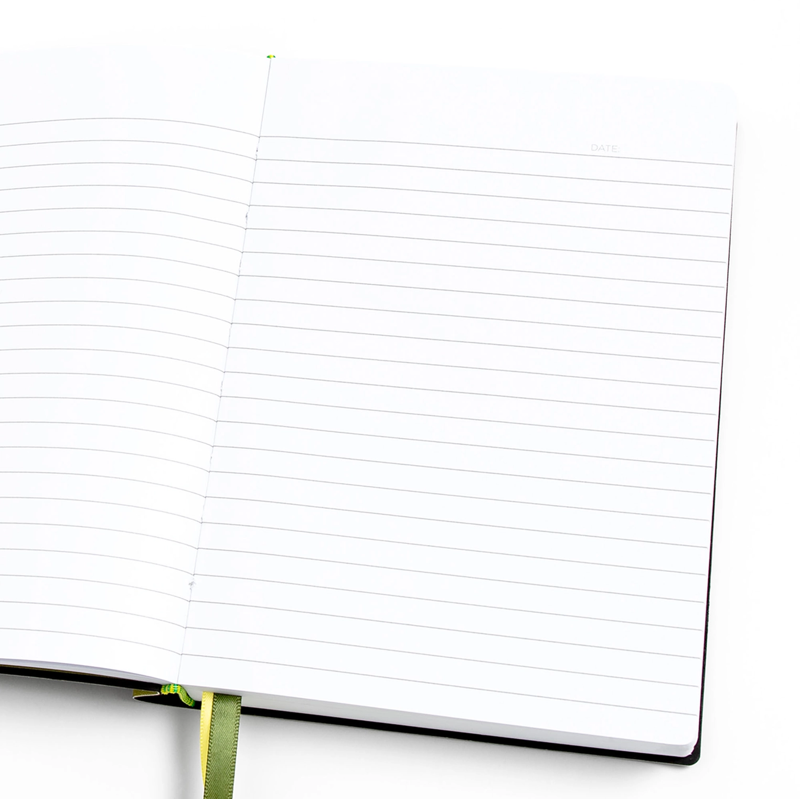 Green Floral Softcover Book Journal