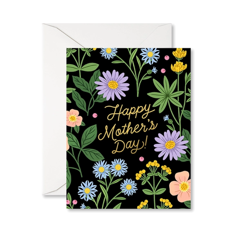 Happy Mother's Day Wildflowers Single Card