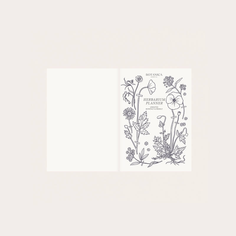 Herbarium Undated Planner
