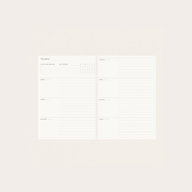 Herbarium Undated Planner