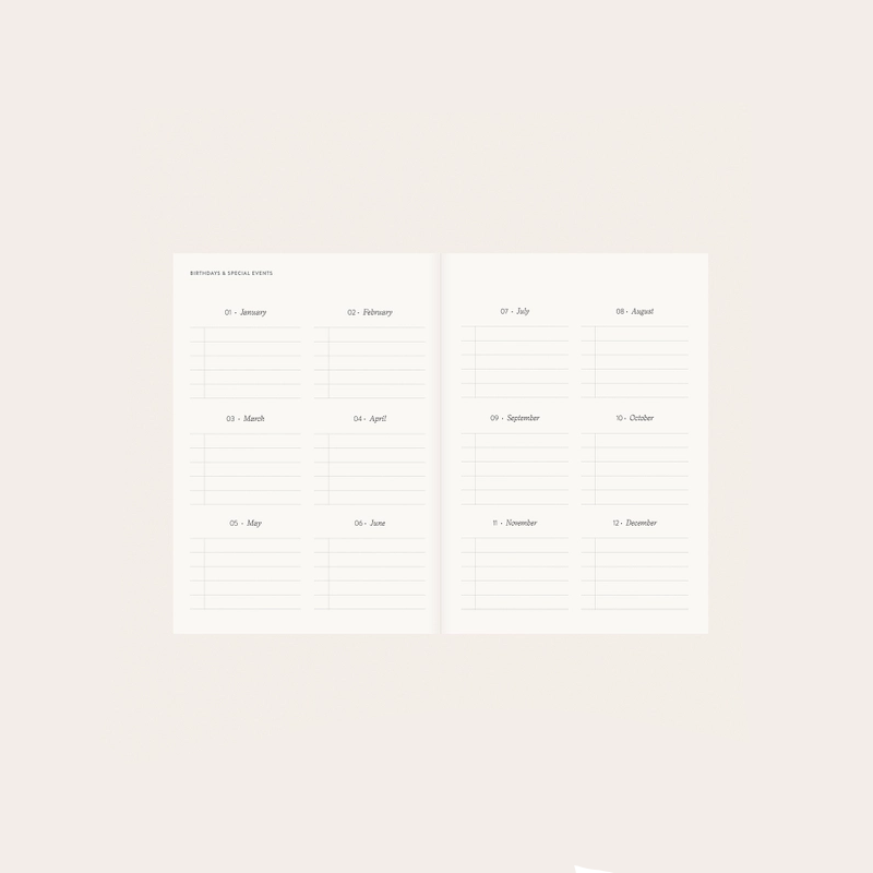 Herbarium Undated Planner