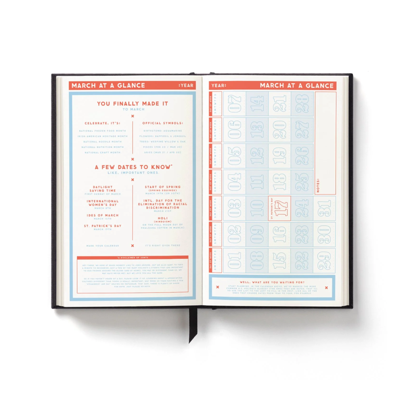 Hidden Agenda Undated Planner
