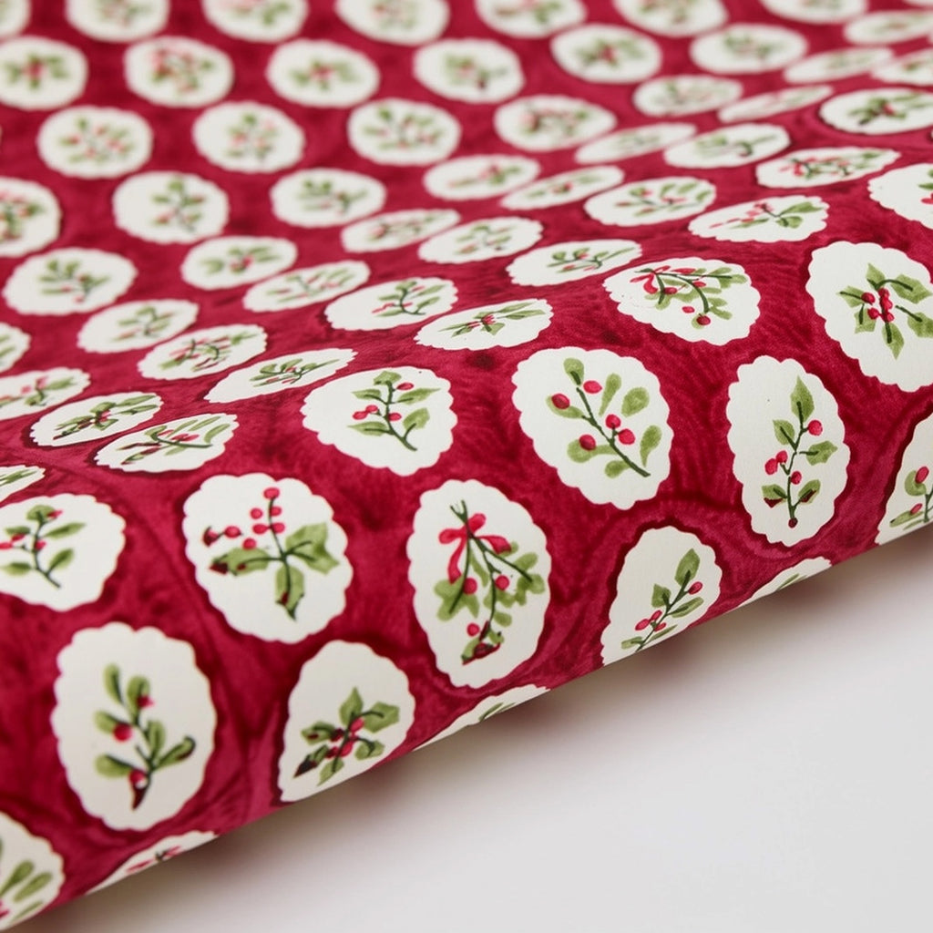 Scallop Tiles Christmas Pudding Wrap Sheet