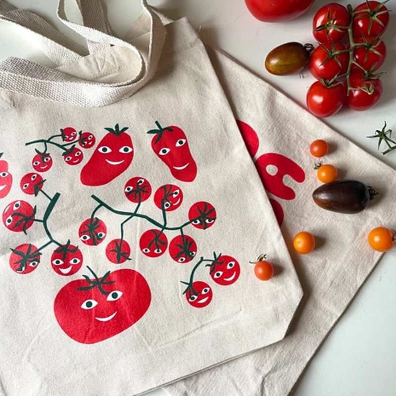 Happy Hot Tomatoes Tote Bag
