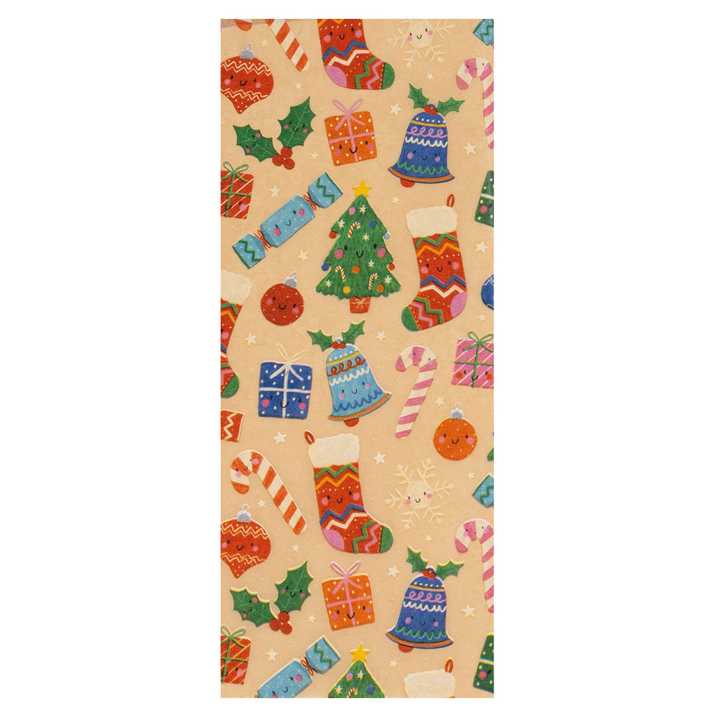 Kraft Whimsical Tissue Paper Pack