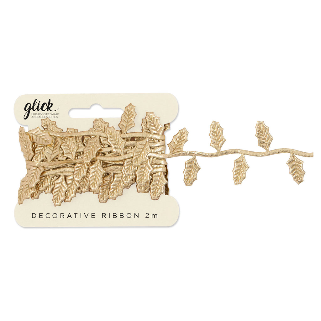 Golden Leaf Ribbon - 2m