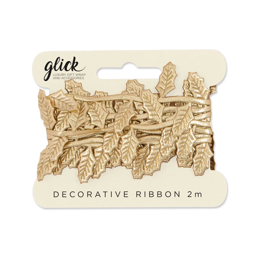 Golden Leaf Ribbon - 2m