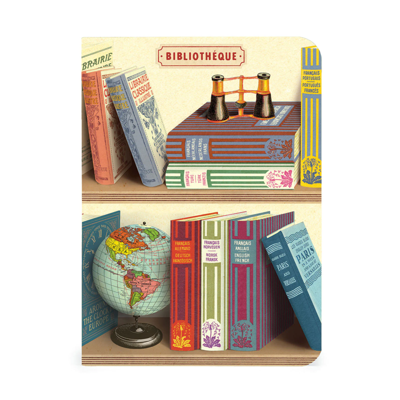 Cavallini Mini Library Books Notebook Set/3