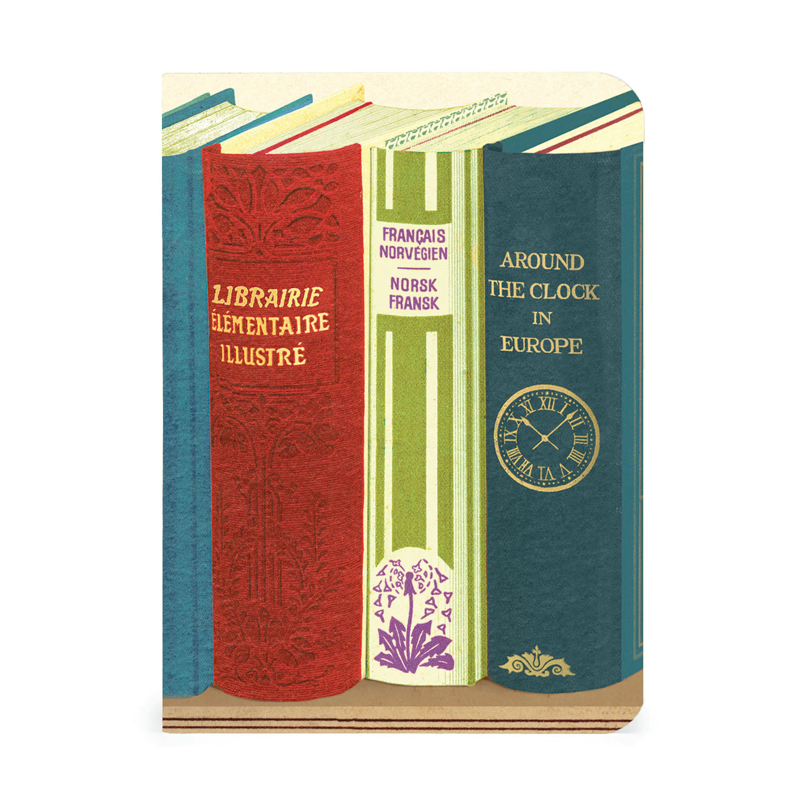 Cavallini Mini Library Books Notebook Set/3