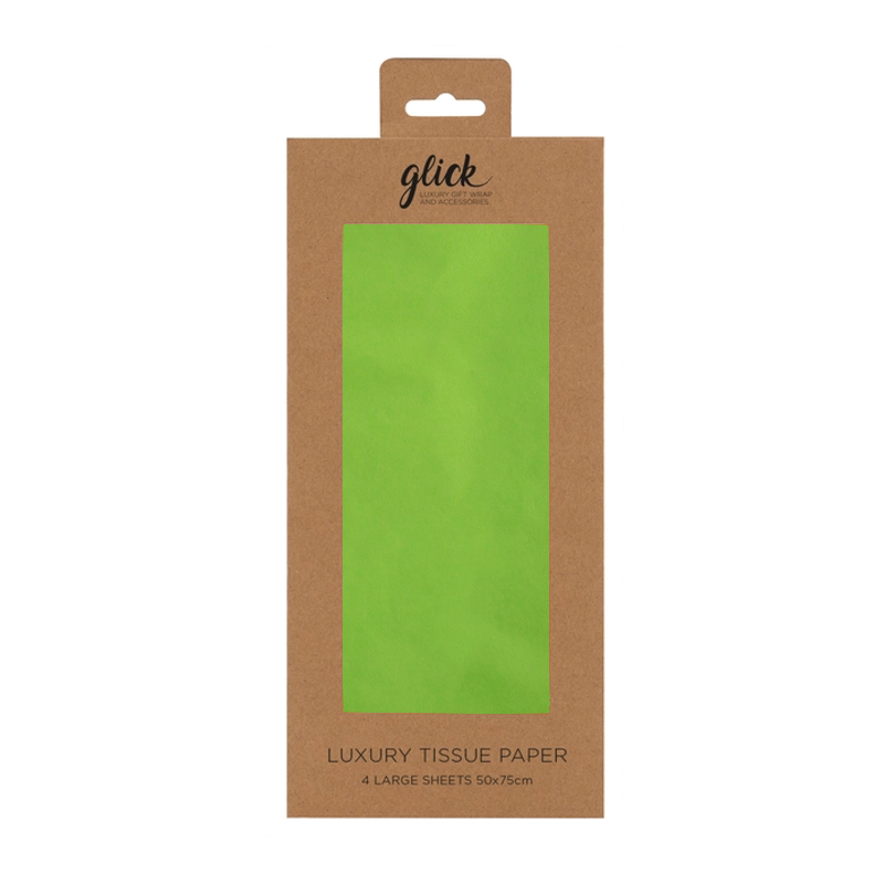 Solid Lime Tissue Paper Pack