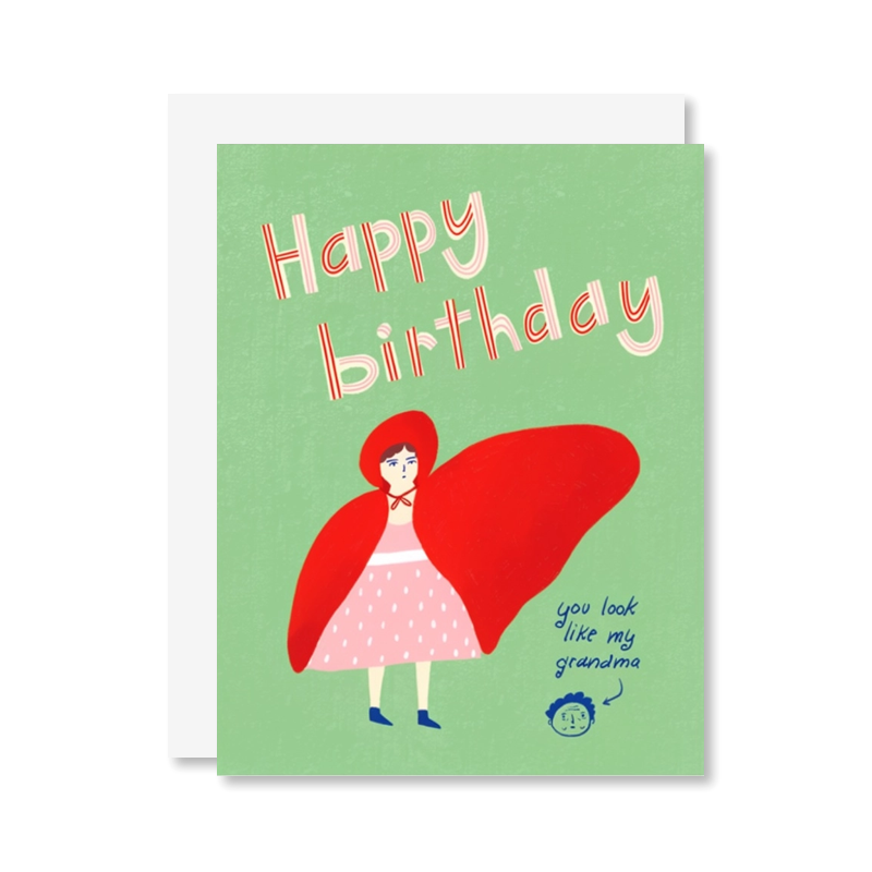 Little Red Birthday Single Card