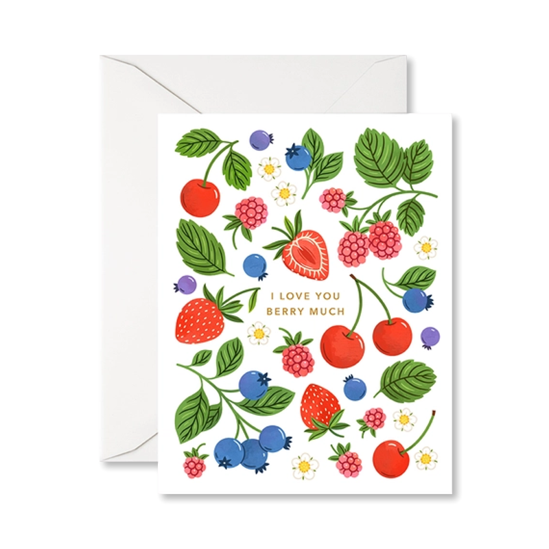 Love You Berry Much Single Card