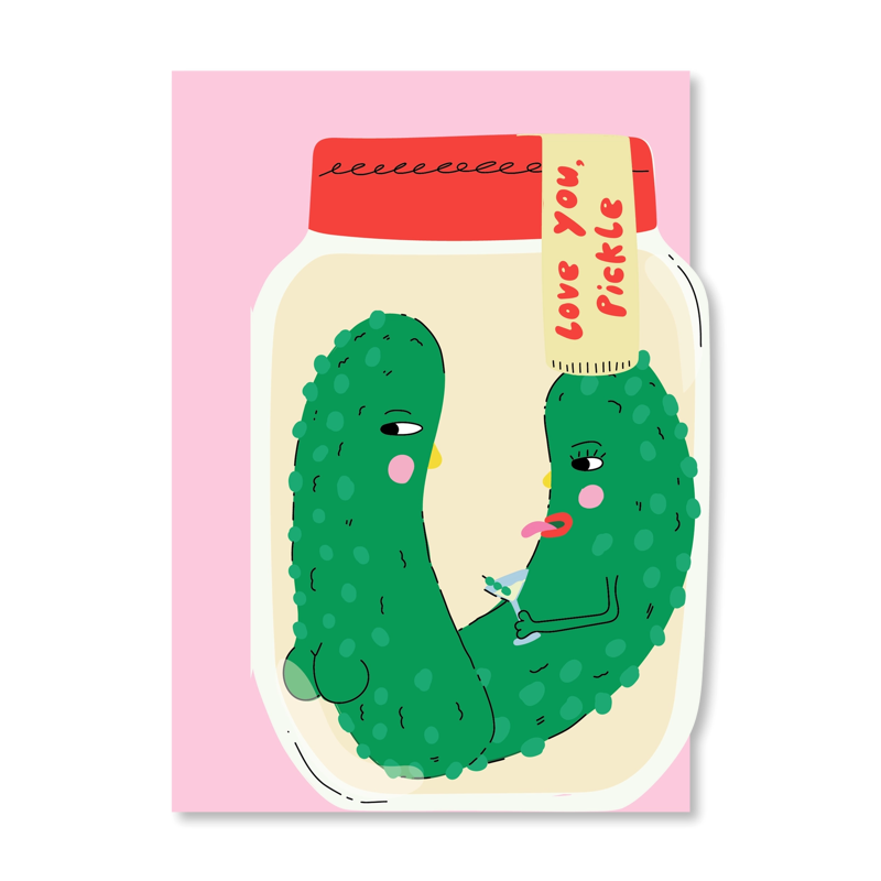 Love You Pickle Single Card