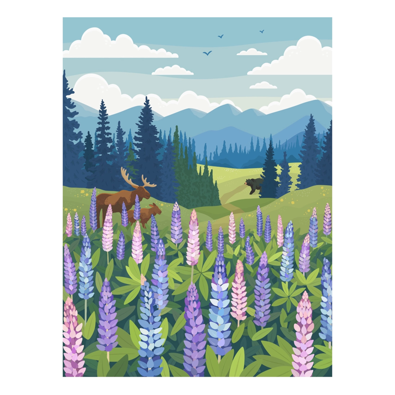 Lupines Meadow 1000 Piece Puzzle