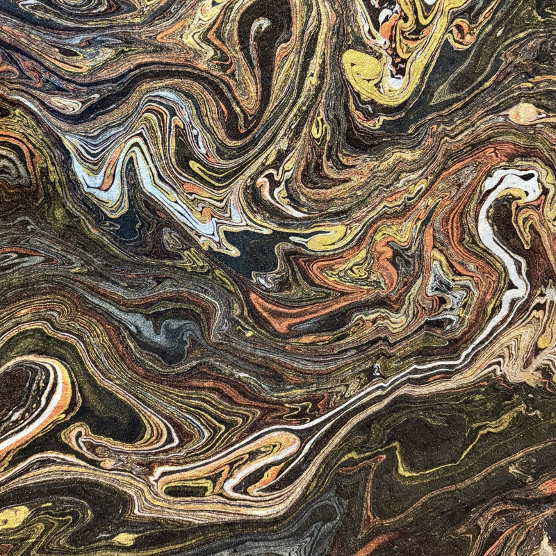 Marble - Gold/Silver/Copper on Black