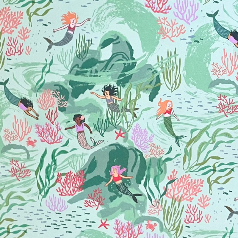 Mermaid Gift Wrap Sheet