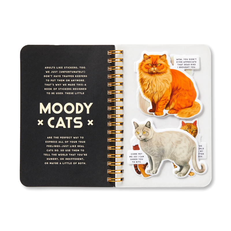 Moody Cats Sticker Book