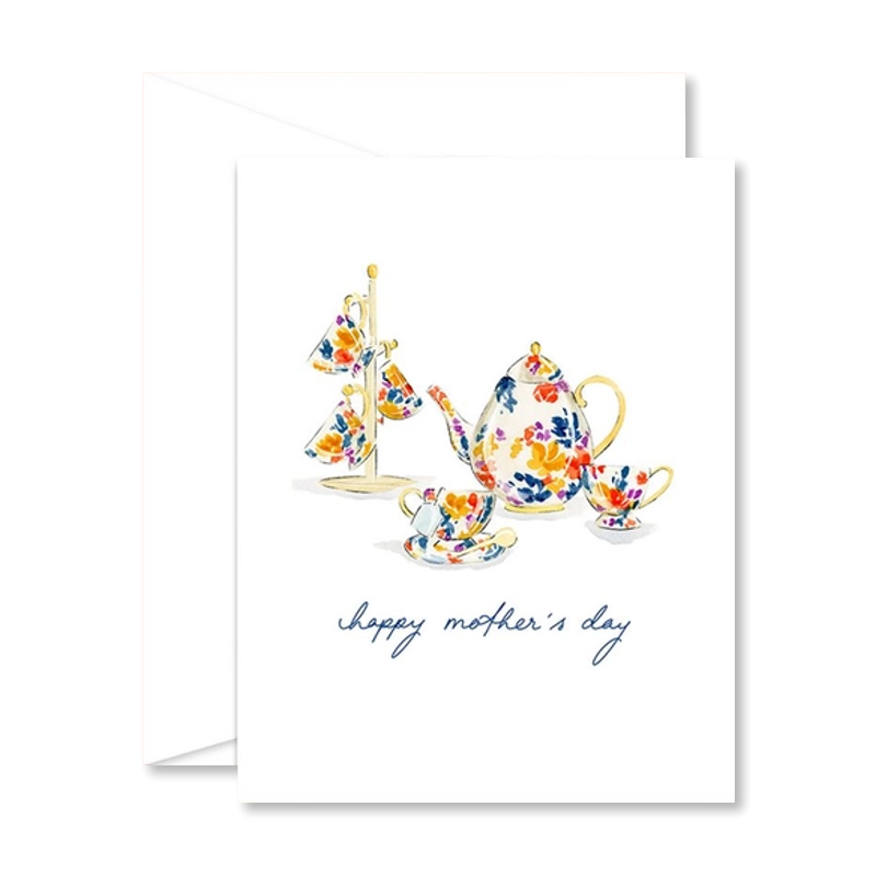 Mother's Day Tea Party Single Card