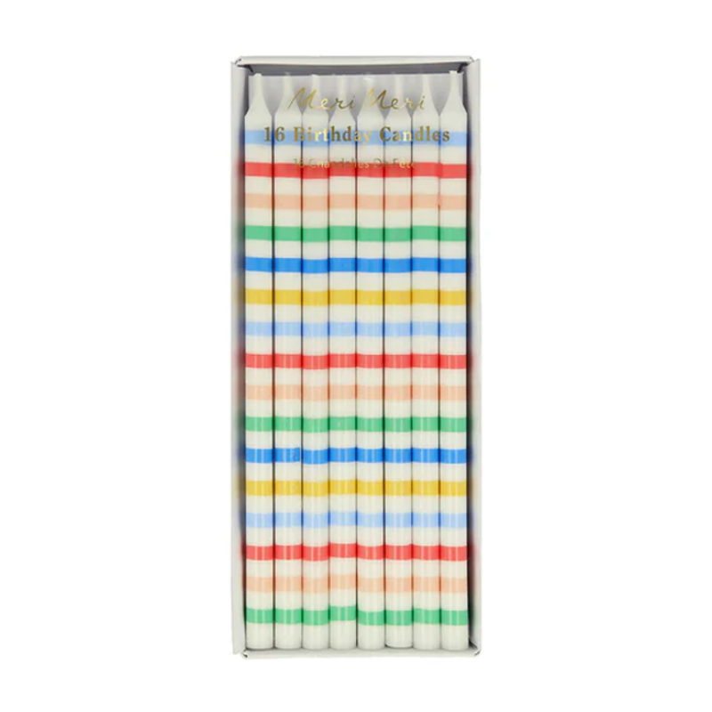Multi Stripe Candles