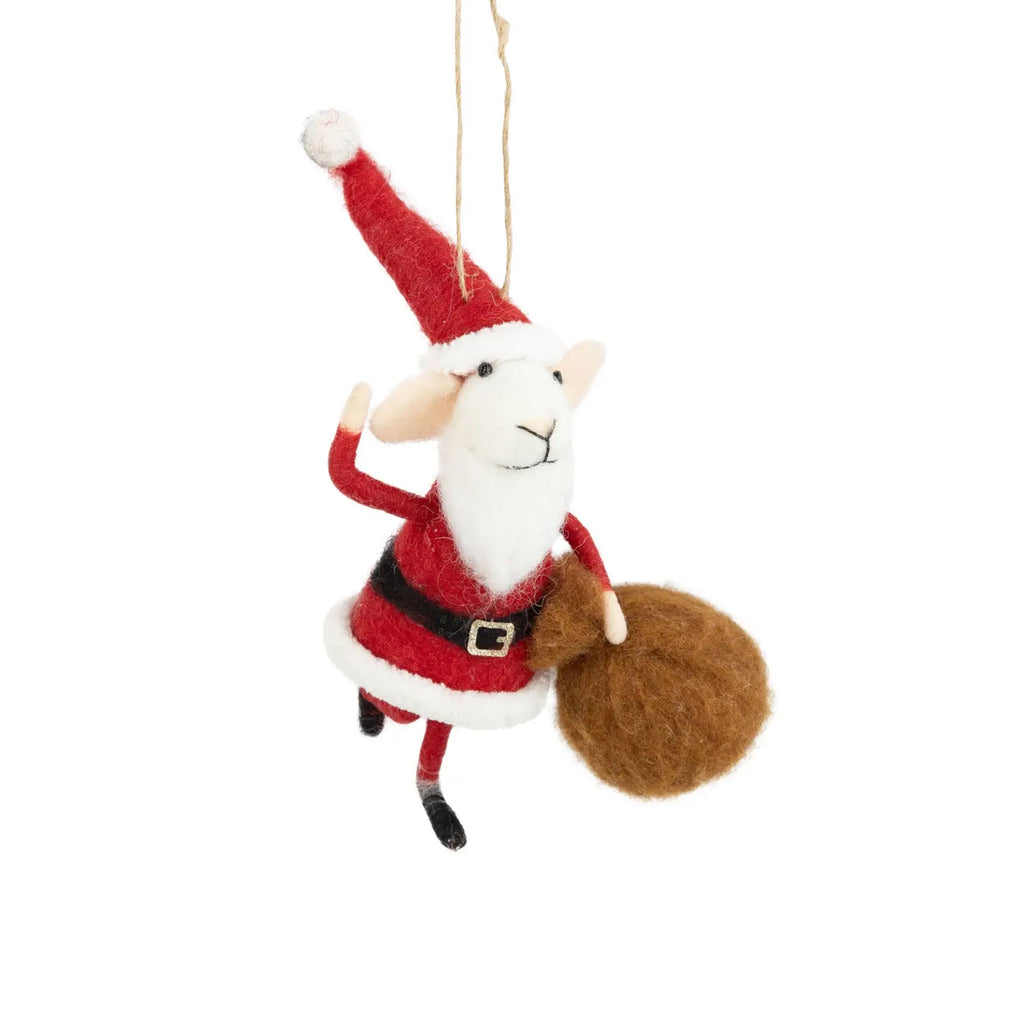 Mousy Saint Nick Felt Ornament