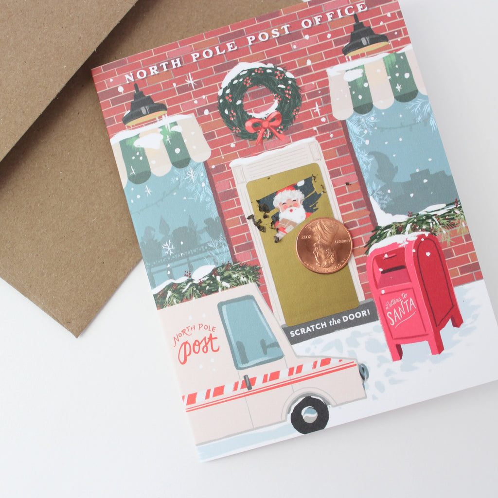 North Pole Post Office Scratch Off Single Card