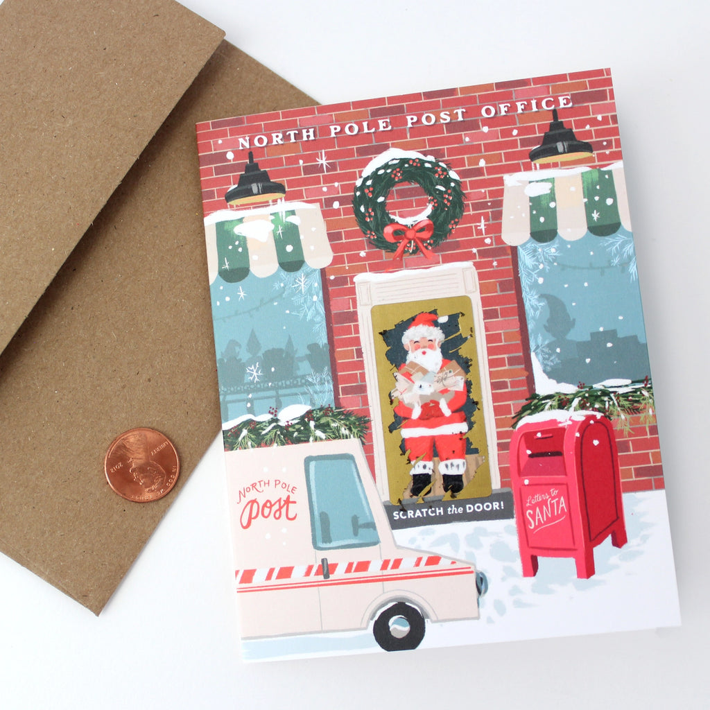 North Pole Post Office Scratch Off Single Card