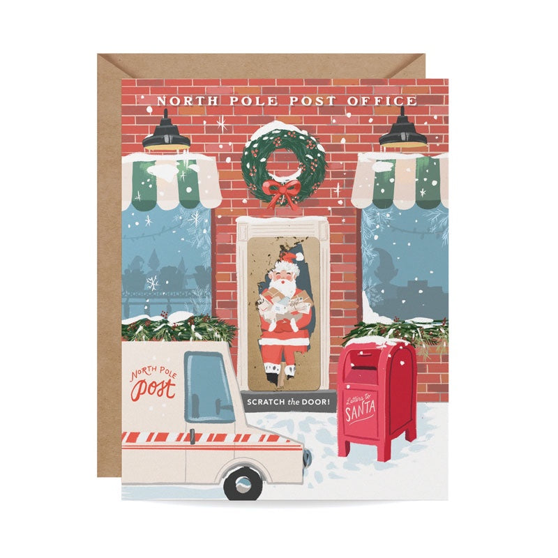 North Pole Post Office Scratch Off Single Card