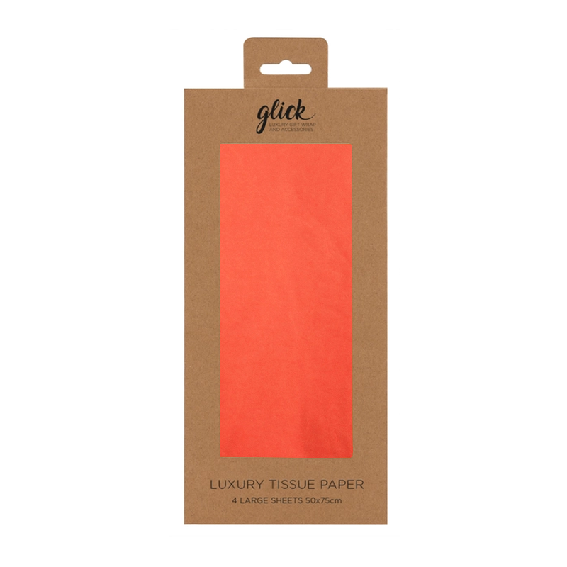 Solid Orange Tissue Paper Pack