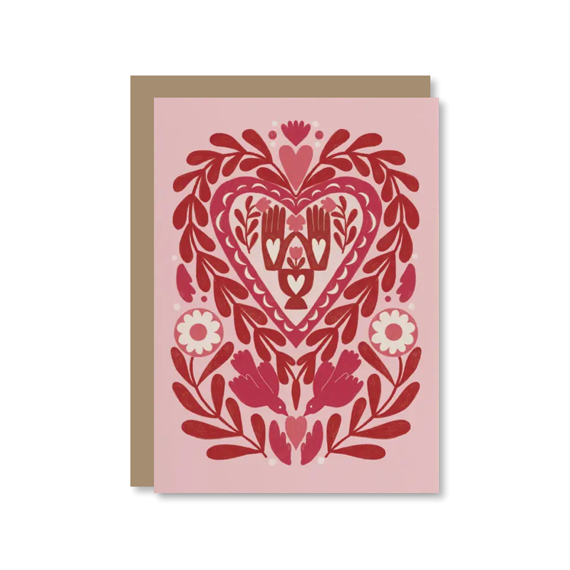 Paper Cut Heart Single Card
