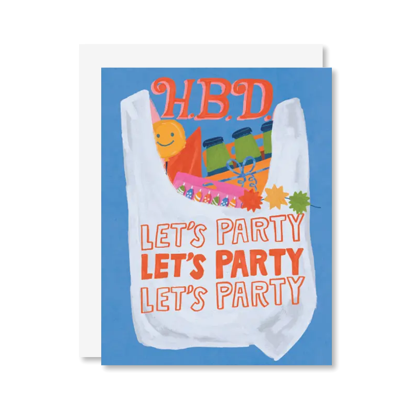 Party Supplies Single Card