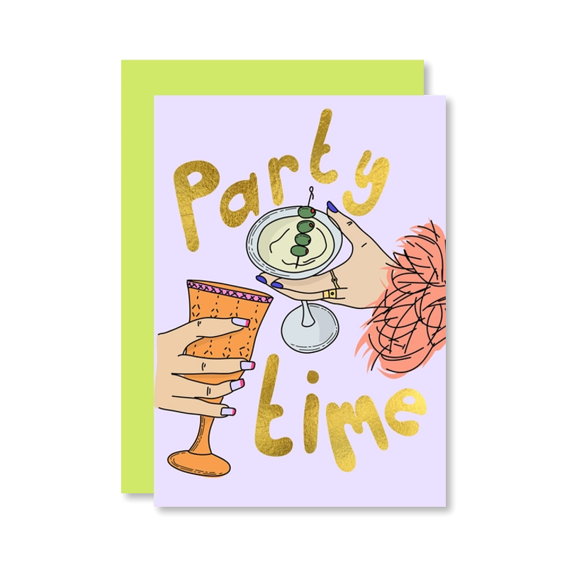 Party Time Celebration Single Card