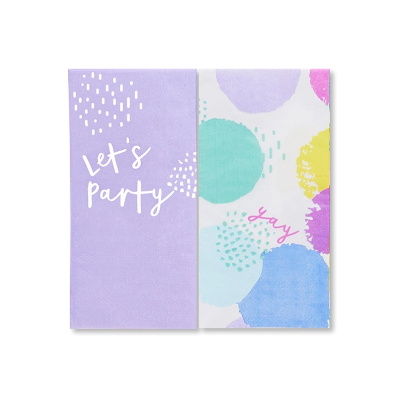 Patterned Party Napkin Pair