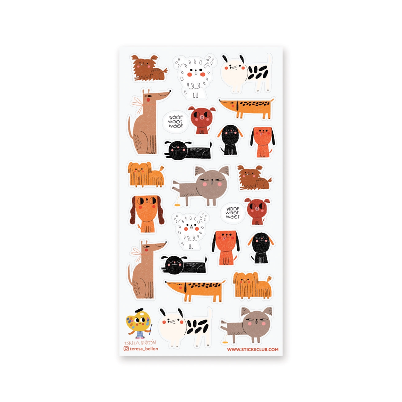 Pawfect Pups Sticker Sheet