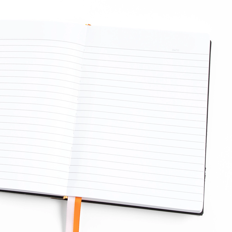 Peach Floral Softcover Book Journal