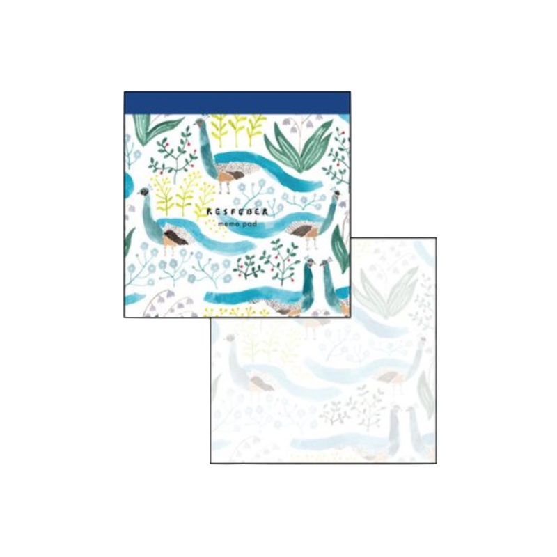 Peacock Memo Pad