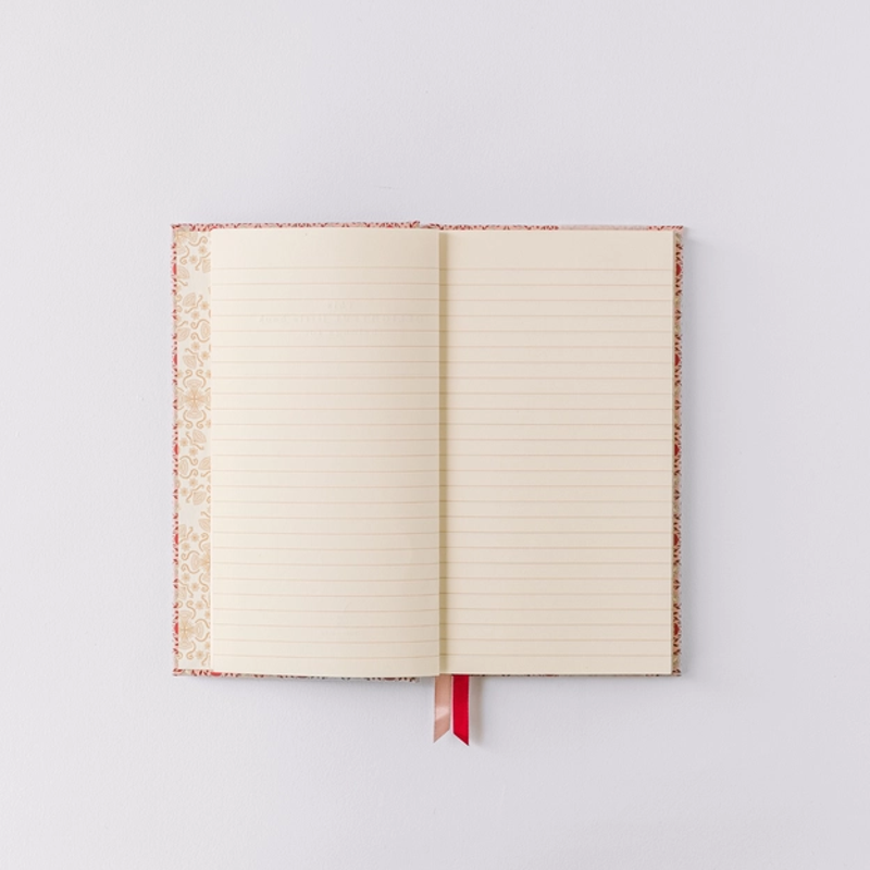 Pink Folk Pattern Pocket Journal