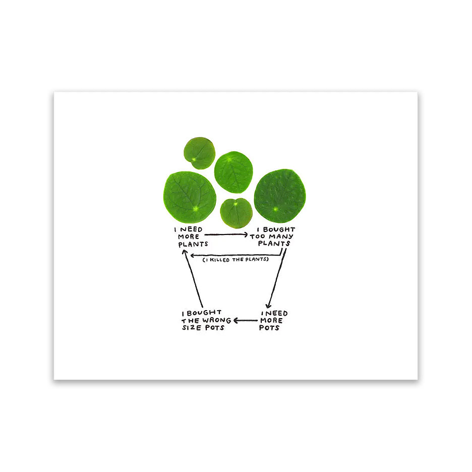 Need More Plants 8x10" Print