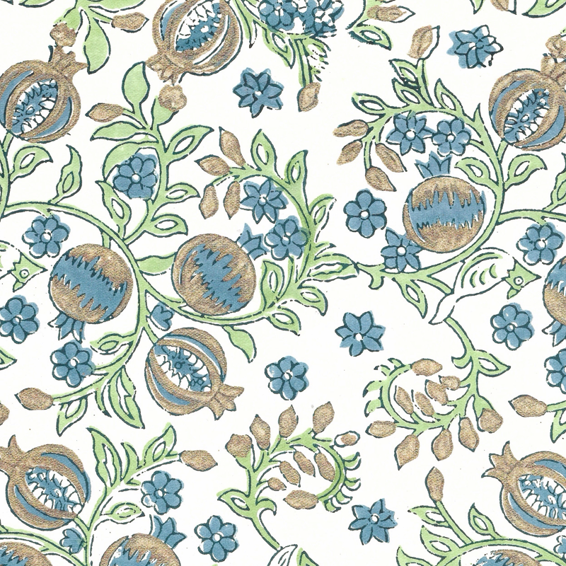 Pomegranate Indigo Wrap Sheet