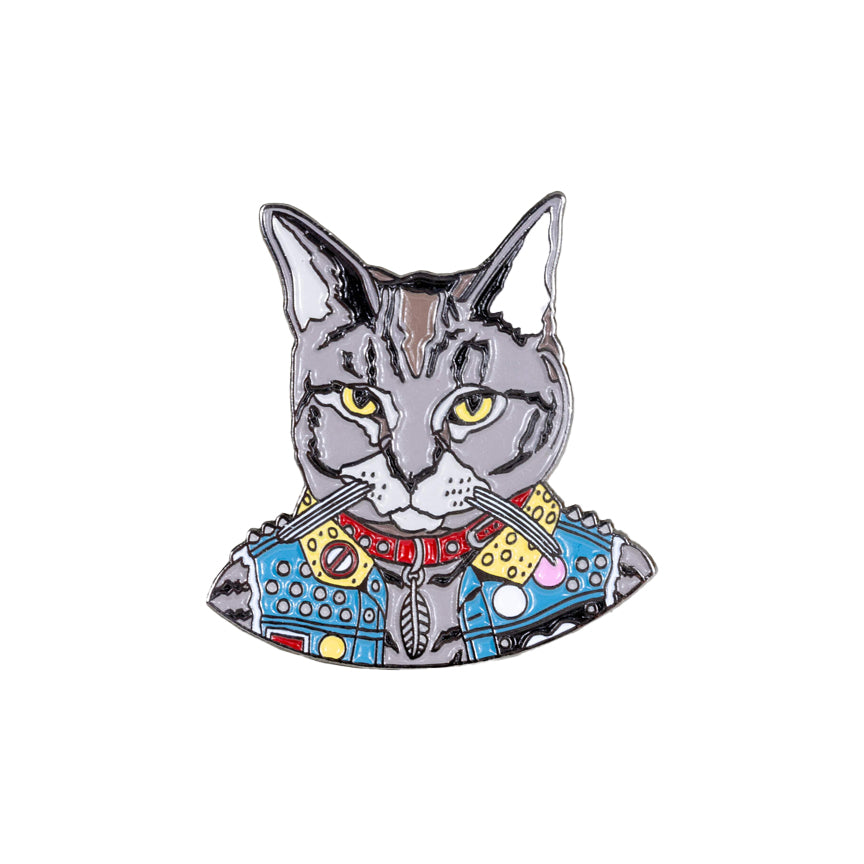 Berkley Punk Cat Enamel Pin