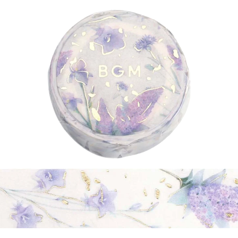 Purple Petals Washi Tape - 15mm