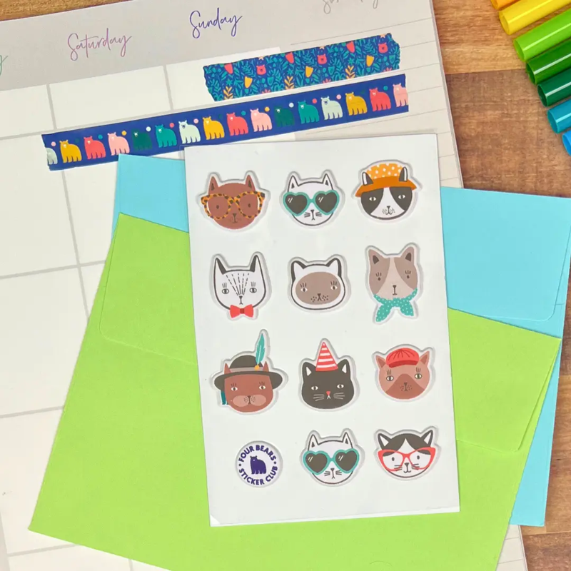 Purr-fect Puffies Sticker Sheet