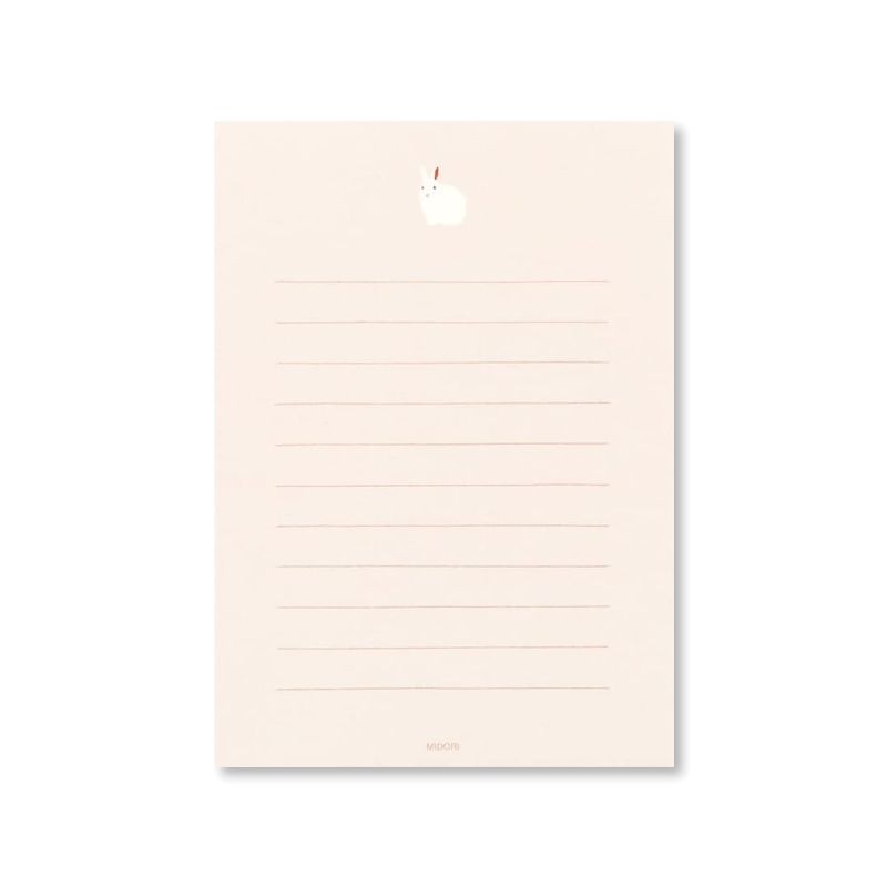 Rabbit Sticker Stationery Set