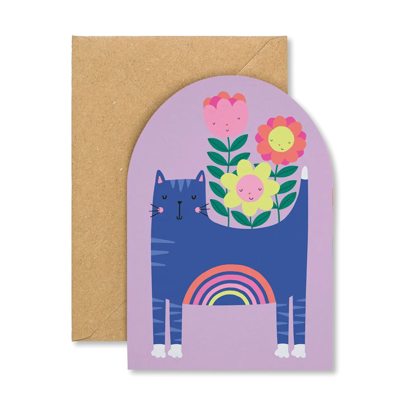 Rainbow Cat Single Card
