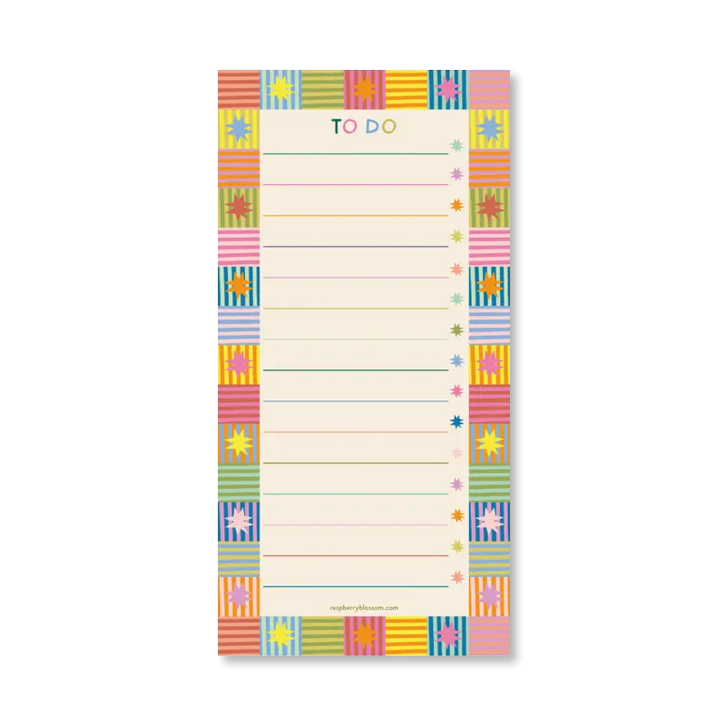 Rainbow Stripe List Pad