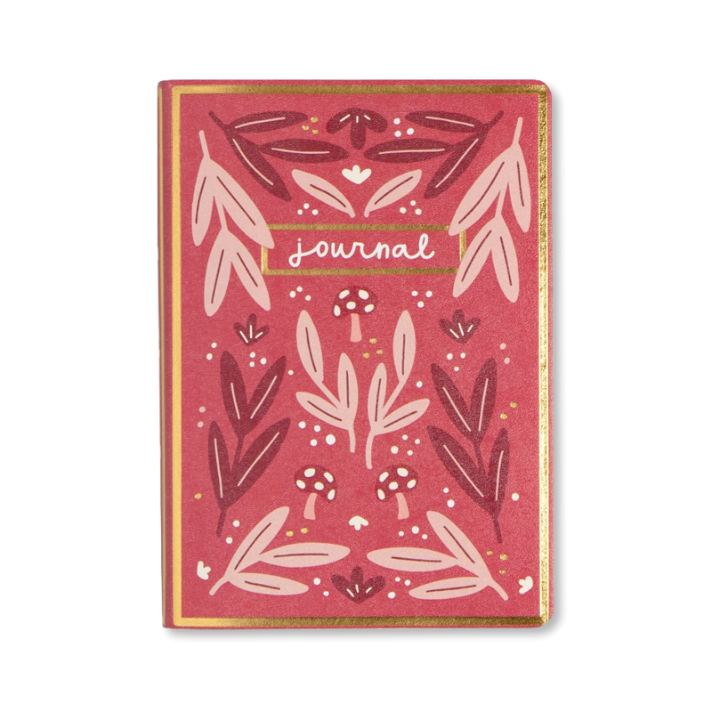 Red Mushrooms Softcover Book Journal