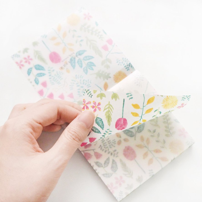 Purple Flowers Memo Pad