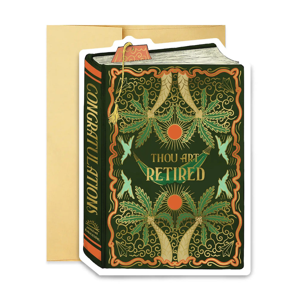 Thou Art Retired Book Cover Single Card